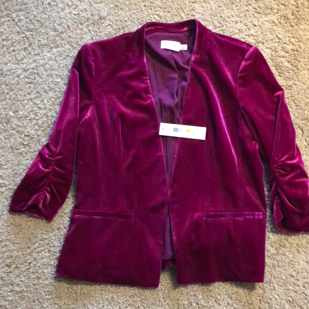 Velvet dress coat